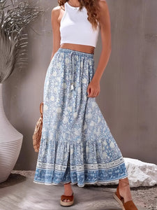 Floral Print, Beach Bohemian Skirt,Boho Skirt