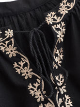 Load image into Gallery viewer, Floral Embroidery, Linen Cotton  Shirts ,Boho Shirt
