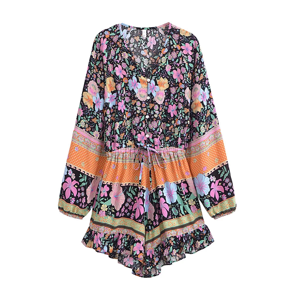 Boho Playsuits,Beach Jumpsuits,Bohemian Playsuits