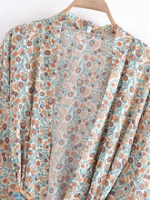 Load image into Gallery viewer, Bohemian Kimino ,Short Robe , Boho Bikini Cover-ups
