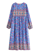 Load image into Gallery viewer, Multi Floral Print , Beach Bohemian , Boho Dress
