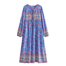 Load image into Gallery viewer, Multi Floral Print , Beach Bohemian , Boho Dress
