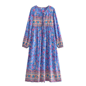 Multi Floral Print , Beach Bohemian , Boho Dress