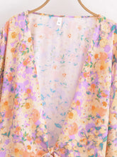 Load image into Gallery viewer, Wild Floral Print ,Short Kimono ,Bikini Cover-ups
