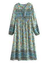 Load image into Gallery viewer, Multi Floral Print , Beach Bohemian , Boho Dress
