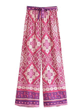 Load image into Gallery viewer, Boho Sets, Floral Print ,Pants and Tops Outfits
