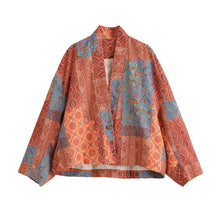 Load image into Gallery viewer, Floral Linen Cotton Autumn Daily Street Outerwear
