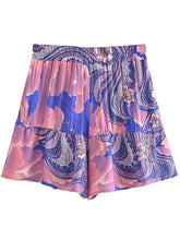 Load image into Gallery viewer, Star and Moon Print ,Bohemian Short ,Boho Shorts
