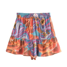 Load image into Gallery viewer, Star and Moon Print ,Bohemian Short ,Boho Shorts
