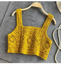 Load image into Gallery viewer, Hollow Out Tank Tops Bohemian Vest Vintage Boho Embroidery Camis

