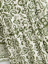 Load image into Gallery viewer, Ethnic Floral Long Sleeve Tassel Rayon Beach Bohemian maxi Dress
