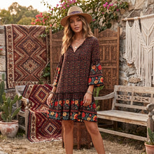 Load image into Gallery viewer, Mini Dress, Boho Sundress,Bohemian Cover-ups
