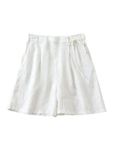 Load image into Gallery viewer, Linen Cotton Shorts Beach Boho Shorts
