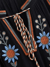 Load image into Gallery viewer, Floral Embroidery, Linen Cotton Shirts ,Boho Blusas
