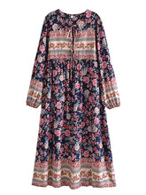 Load image into Gallery viewer, Multi Floral Print , Beach Bohemian , Boho Dress
