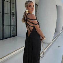 Load image into Gallery viewer, Linen Cotton ,Sexy Knitted Backless, Beach Boho Dress
