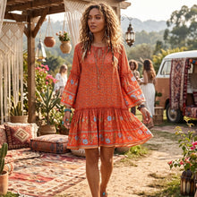 Load image into Gallery viewer, Mini Dress, Boho Sundress,Bohemian Cover-ups
