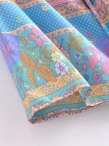 Bohemian Kimono,Boho Bikini Cover-ups,Beauty Floral