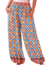 Load image into Gallery viewer, Green Floral Print ,Baggy Pants , Yoga Bloomers
