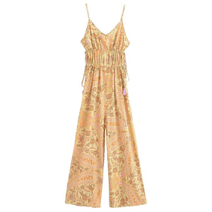 Multi Floral Print, Bohemian Beach Rompers,Boho Playsuits