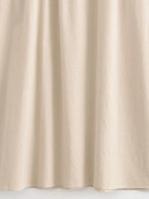 Load image into Gallery viewer, Linen Cotton,Wild Floral Embroidery , Lace-up Tassel Maxi Boho Dress
