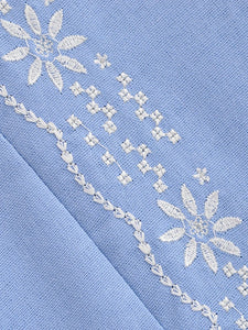 Retro Floral Emberoidery ,Lantern Sleeve Maxi Dress, Boho Dress