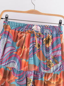 Star and Moon Print ,Bohemian Short ,Boho Shorts