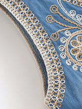 Load image into Gallery viewer, Denim Floral Embroidery ,Suspender Vest ,Sequin Waistcoat Streetwear
