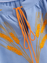 Load image into Gallery viewer, Wheat Embroidered, Linen Cotton Blouse,Lace-up Tassel Loose Boho Shirt
