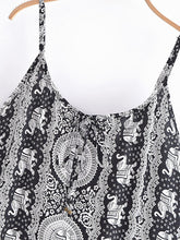 Load image into Gallery viewer, Elephant Print ,Strap Dresses,Boho Midi Dress
