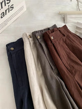 Load image into Gallery viewer, Boho Linen Blend Pleated Shorts Wide Leg Shorts with Pockets
