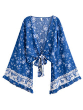 Load image into Gallery viewer, Wild Floral Print ,Boho Kimono,Bikini Cover-ups
