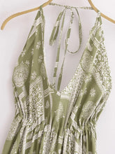 Load image into Gallery viewer, Floral Print ,Backless Sexy Beach Bohemian Dress,, High-Low Boho Dress

