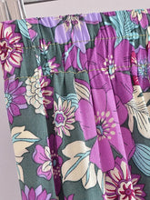Load image into Gallery viewer, Green Floral Print ,Beach Bohemian Skirt,Boho Skirts
