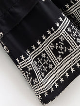 Load image into Gallery viewer, Ethnic Floral Long Sleeve Tassel Rayon Beach Bohemian maxi Dress
