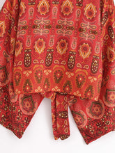 Load image into Gallery viewer, Bohemian Kimono, Boho Bikini Cover-ups,Red Floral
