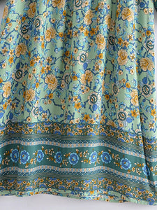 Multi Floral Print , Beach Bohemian , Boho Dress