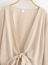 Load image into Gallery viewer, Star Moon Embroidery Short Bohemian Kimono Ruffles Flare Sleeves
