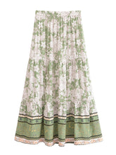 Load image into Gallery viewer, Floral Print, Beach Bohemian Skirt,Boho Skirt
