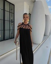 Load image into Gallery viewer, Linen Cotton ,Sexy Knitted Backless, Beach Boho Dress
