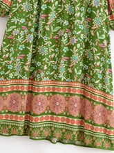 Load image into Gallery viewer, Sun Floral Print, Bohemian Maxi Dress, Boho Dress Robe
