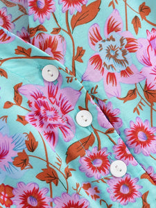 Wild Floral , Deep V-neck ,Autumn Boho Maxi Dress