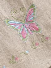 Load image into Gallery viewer, Floral Butterfly Embroidery ,Bohemian Wide Leg Pants ,Boho Trousers
