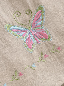Floral Butterfly Embroidery ,Bohemian Wide Leg Pants ,Boho Trousers