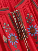 Load image into Gallery viewer, Floral Embroidery, Linen Cotton Shirts ,Boho Blusas
