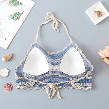 Load image into Gallery viewer, Hollow Out Sleeveless Crop Tops Bohemian Vest
