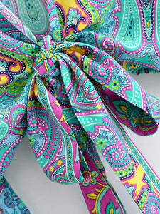 Wild Floral Print ,Short Kimono ,Bikini Cover-ups