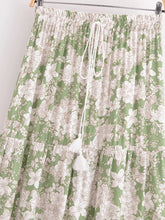 Load image into Gallery viewer, Floral Print, Beach Bohemian Skirt,Boho Skirt
