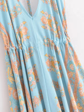 Load image into Gallery viewer, Wild Floral ,Open Back,Strapless Boho Dress
