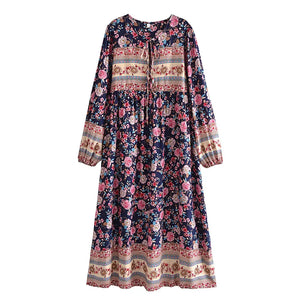 Multi Floral Print , Beach Bohemian , Boho Dress